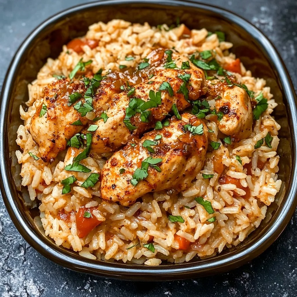 High Protein Creamy Cajun Chicken & Rice