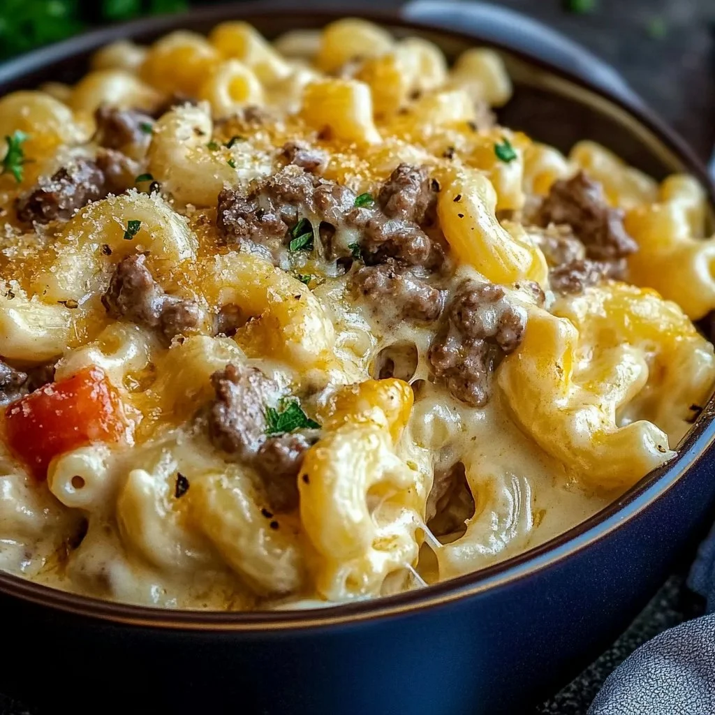 High-Protein Creamy Philly Cheesesteak Mac & Cheese Bliss