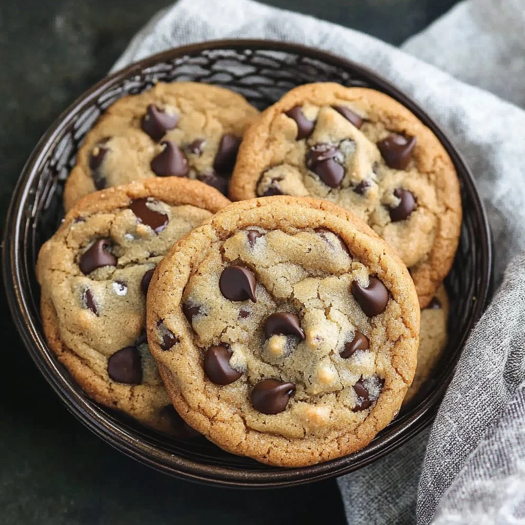 Crispy and Chewy Chocolate Chip Cookies