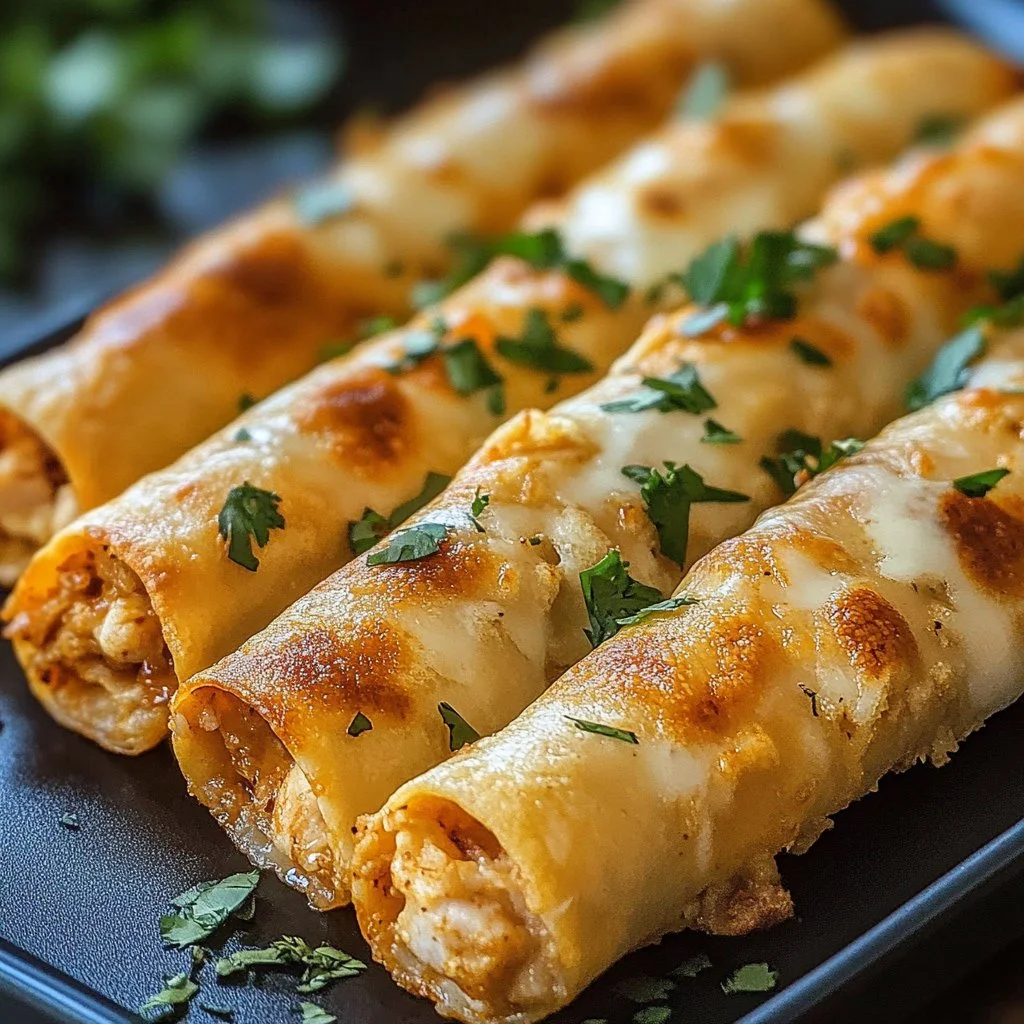 Crispy Chicken Taquitos