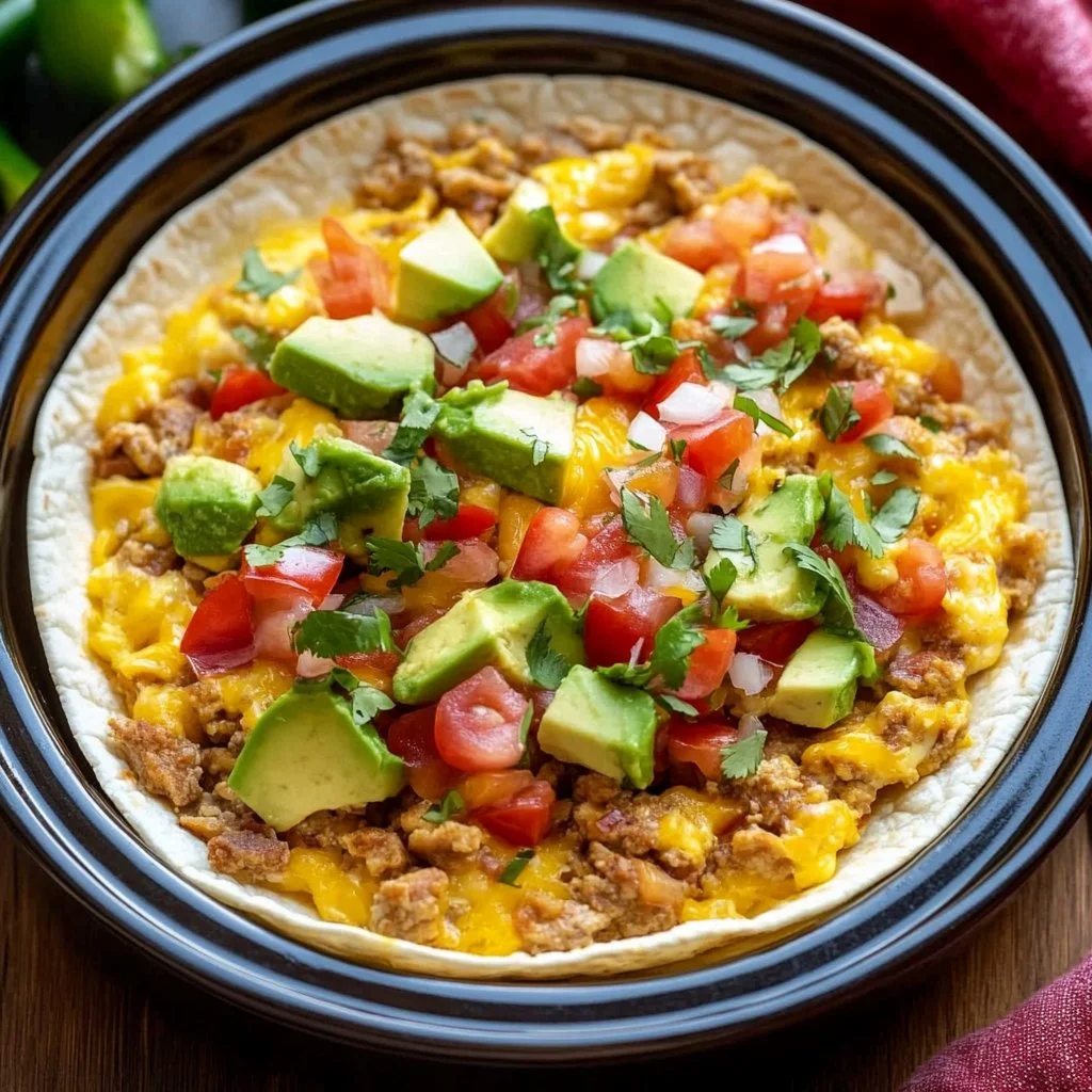 Crockpot Breakfast Tacos