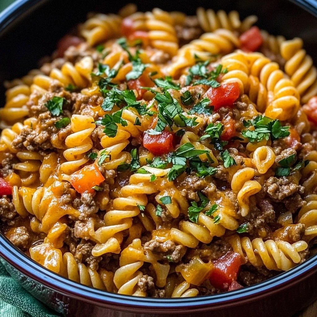 Crockpot Taco Pasta