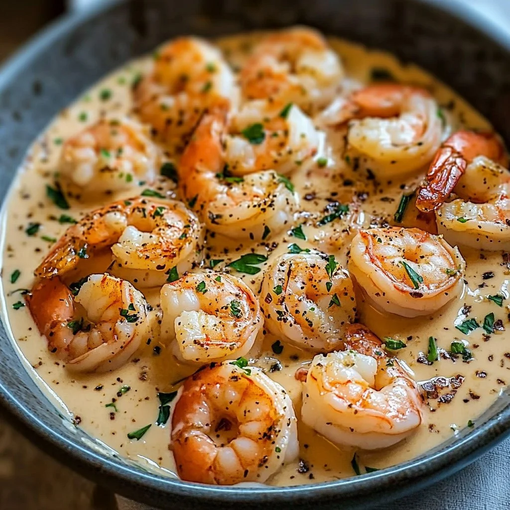 Easy Creamy Garlic Shrimp
