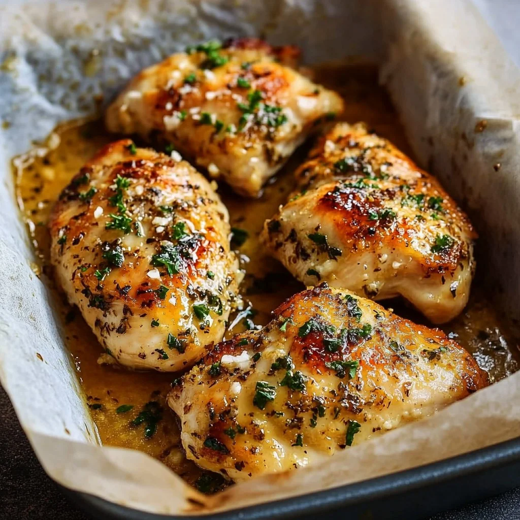 Garlic Butter Baked Chicken Breast