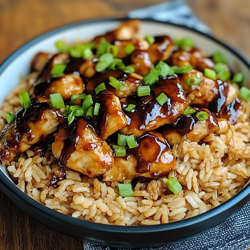 Honey BBQ Chicken Rice