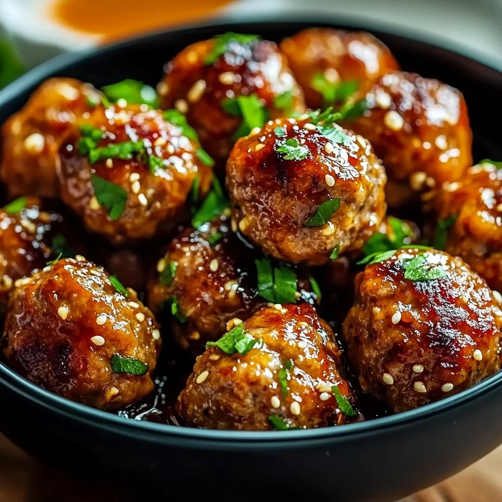 Honey Garlic Turkey Meatballs