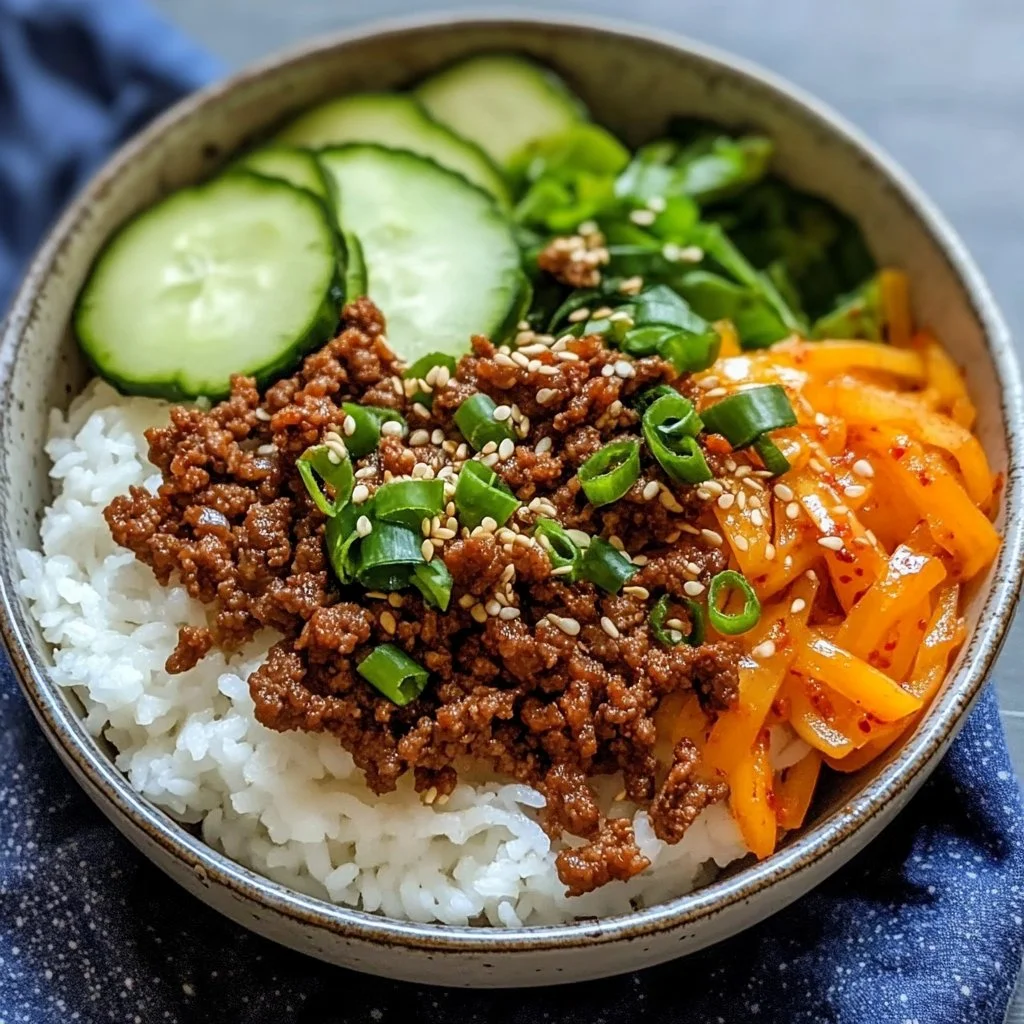 Korean Ground Beef Bowl