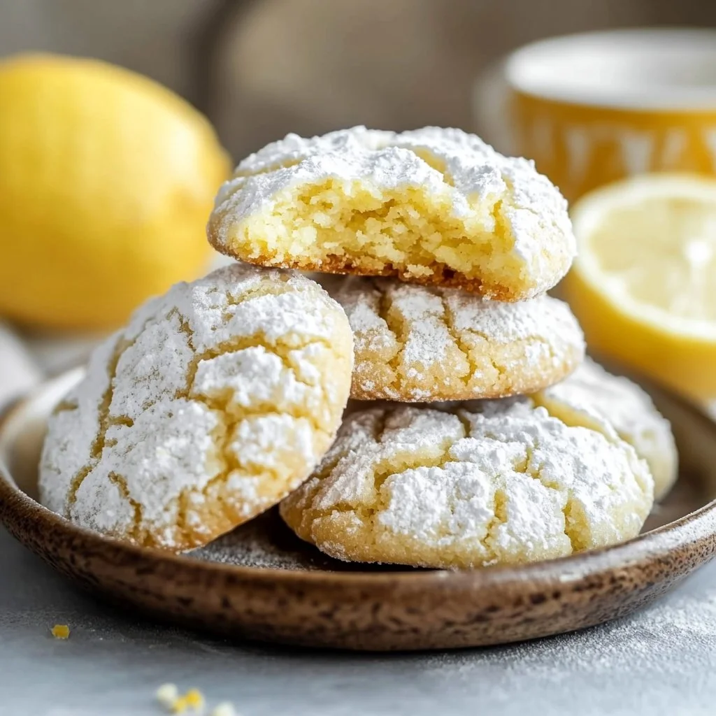 Lemon Crinkle Cookies