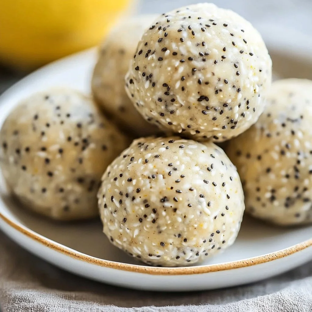 Lemon Poppyseed Protein Balls