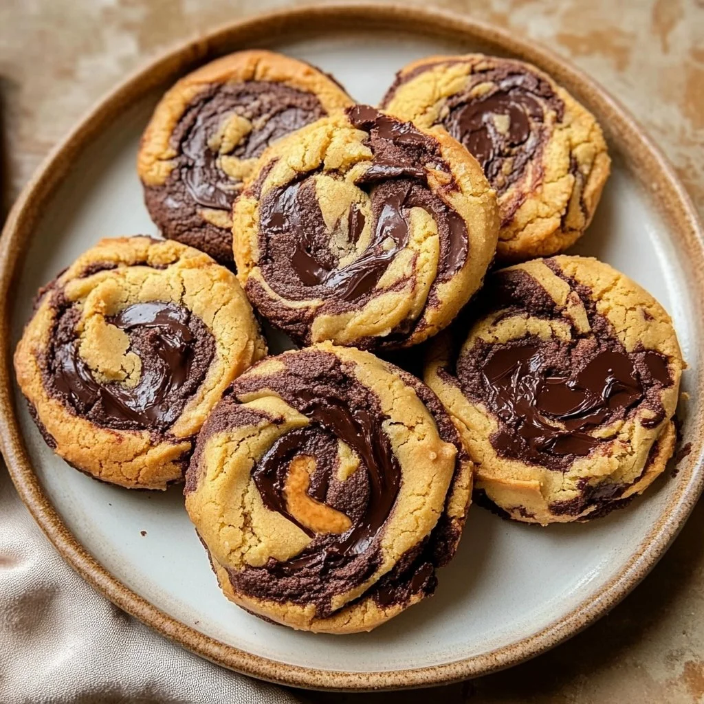 Peanut Butter Brownie Swirl Cookies