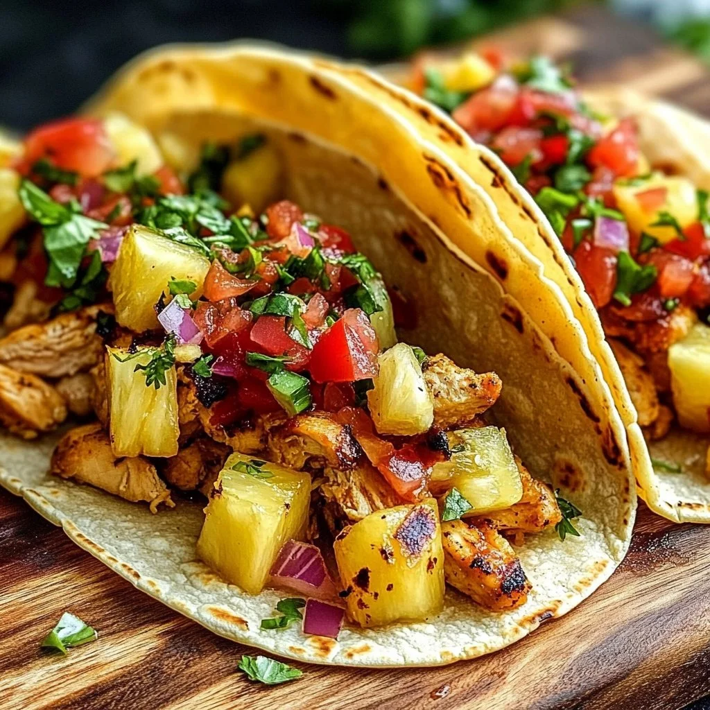 Pineapple Chicken Tacos