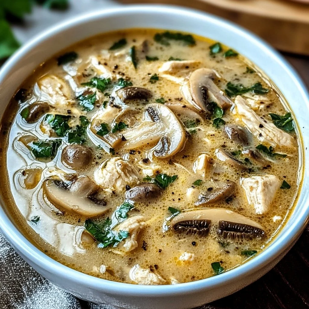 Rotisserie Chicken Mushroom Soup