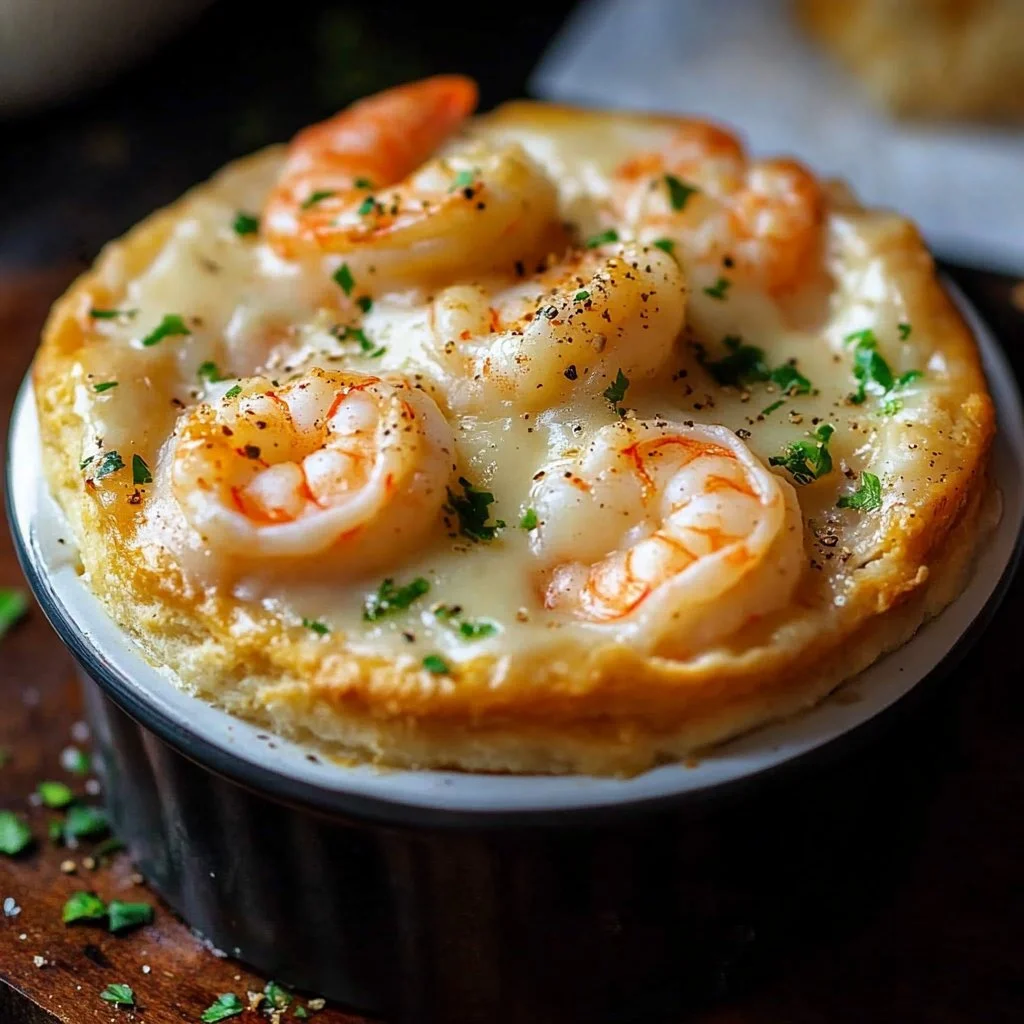 Shrimp & Lobster Cheddar Bay Biscuit Pot Pie