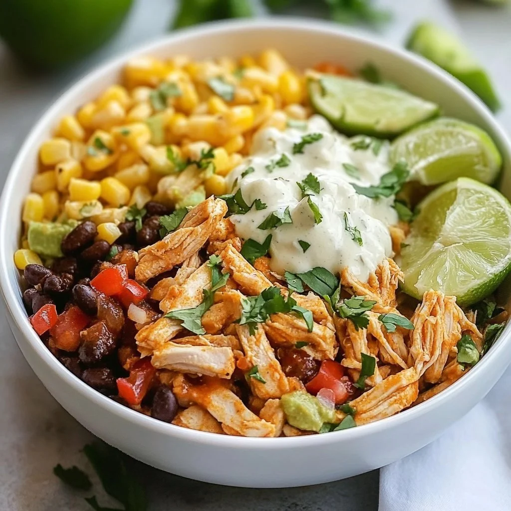 Slow Cooker Chicken Burrito Bowl