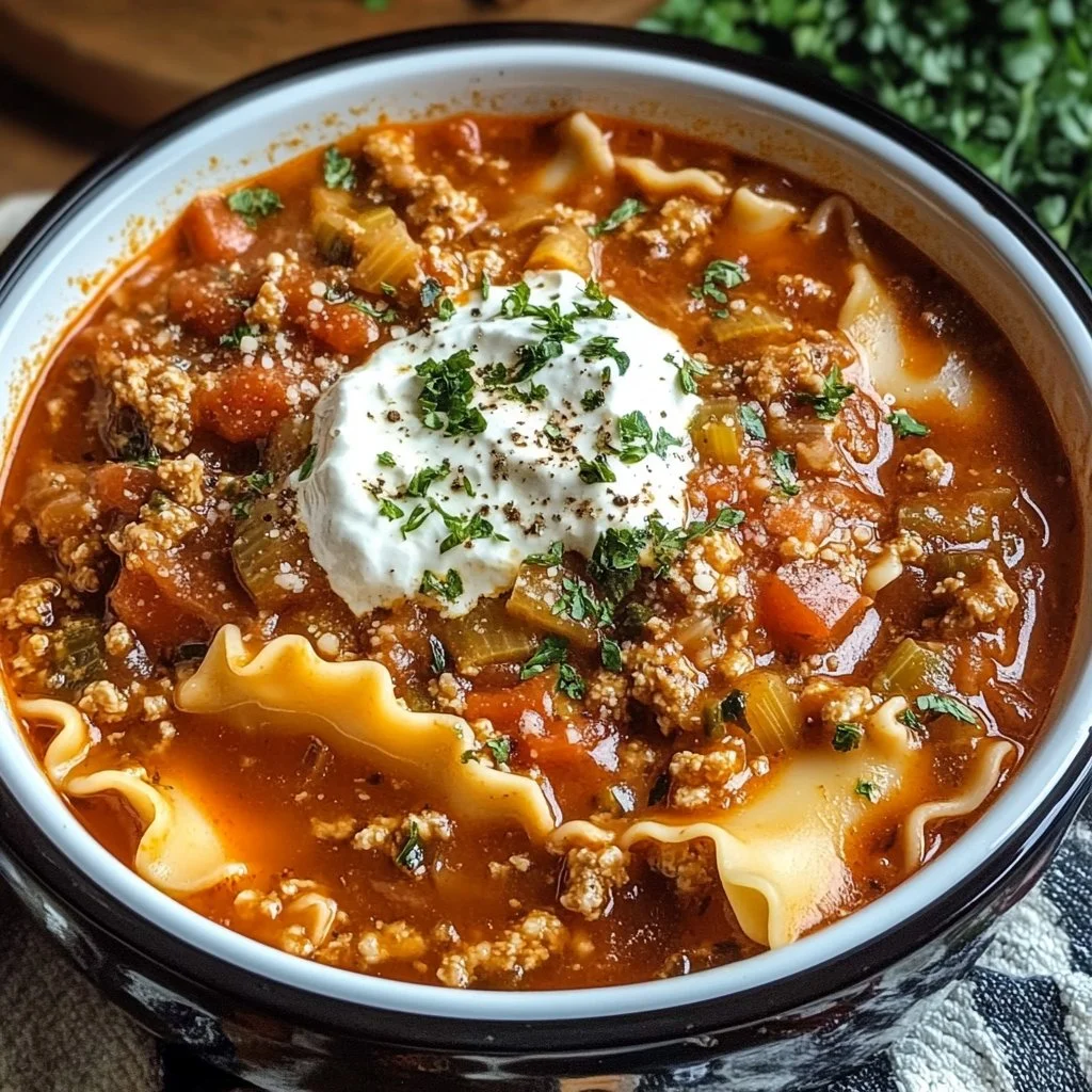 Slow Cooker Lasagna Soup