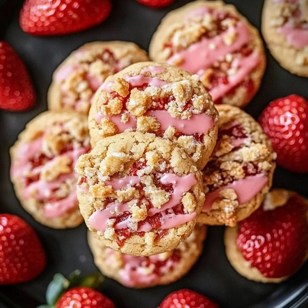 Strawberry Crunch Cookies