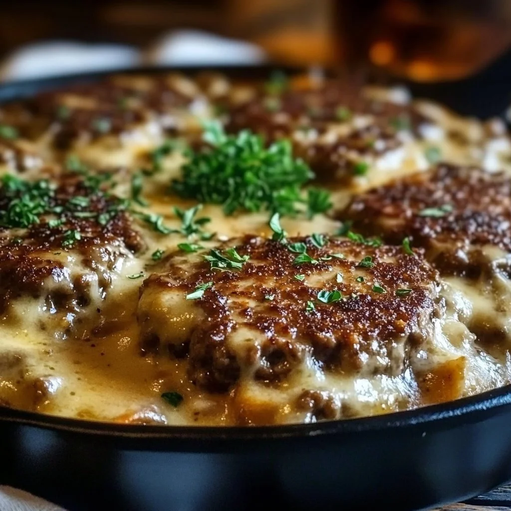 Amish Hamburger Steak Bake