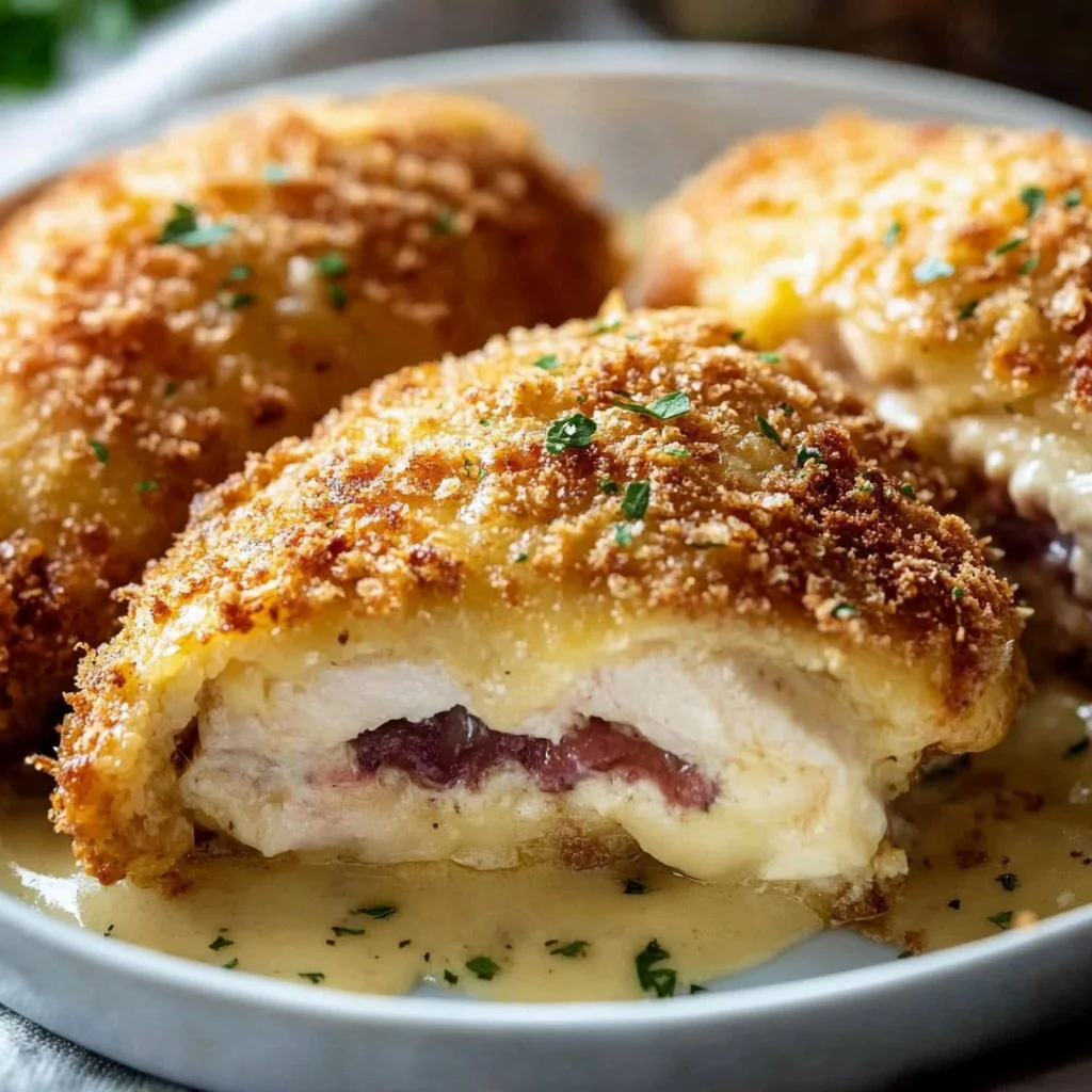 Baked Chicken Cordon Bleu