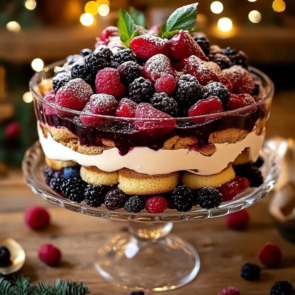 Berry Tiramisu Trifle