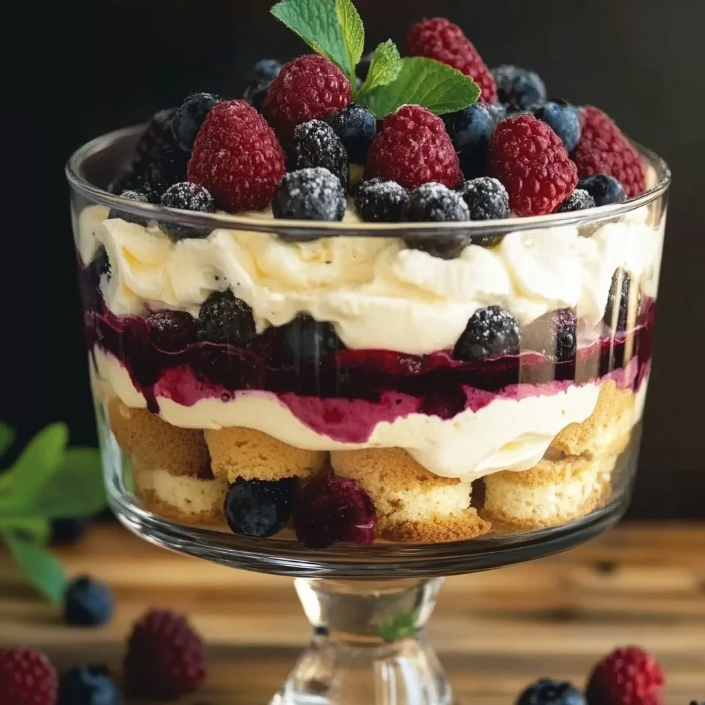 Berry Tiramisu Trifle