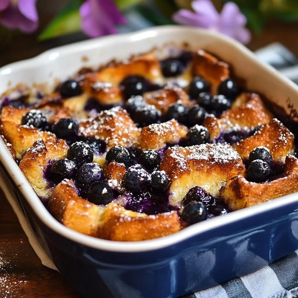 Unbelievable Blueberry French Toast Casserole