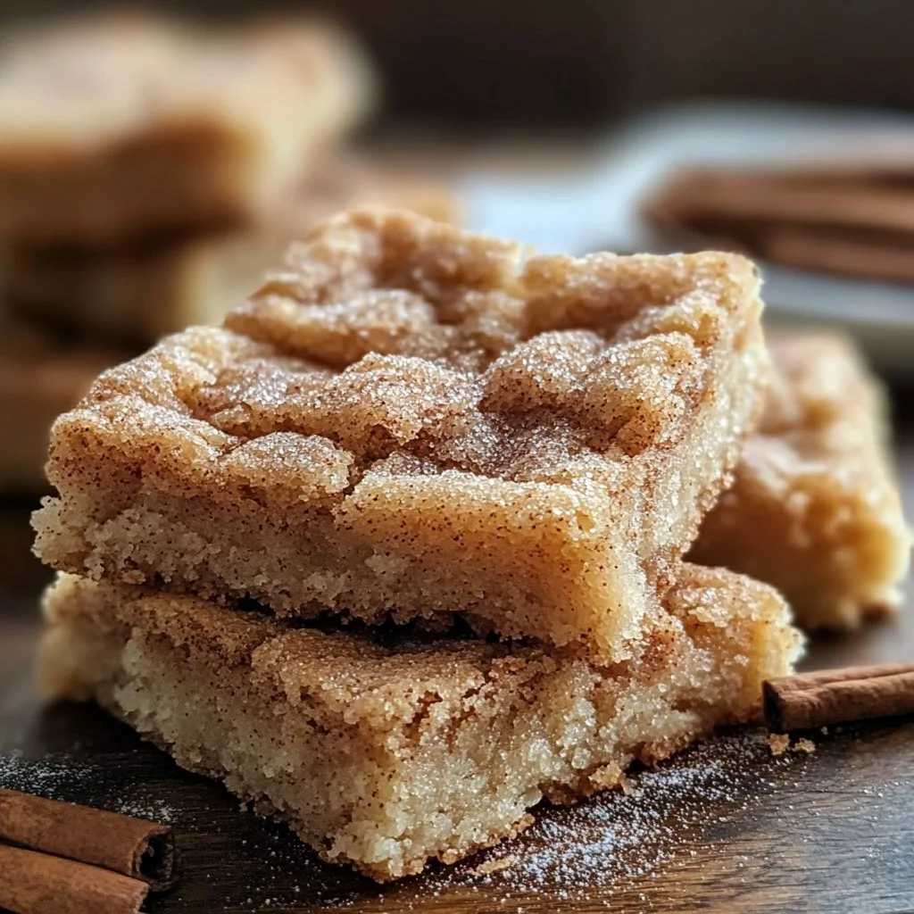 Cinnamon Sugar Blondies