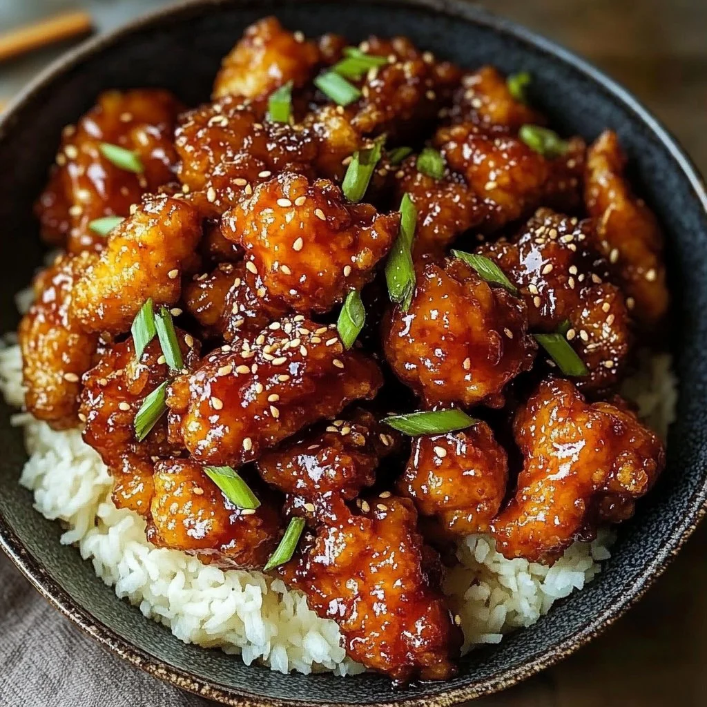 Crispy Chinese Honey Garlic Chicken