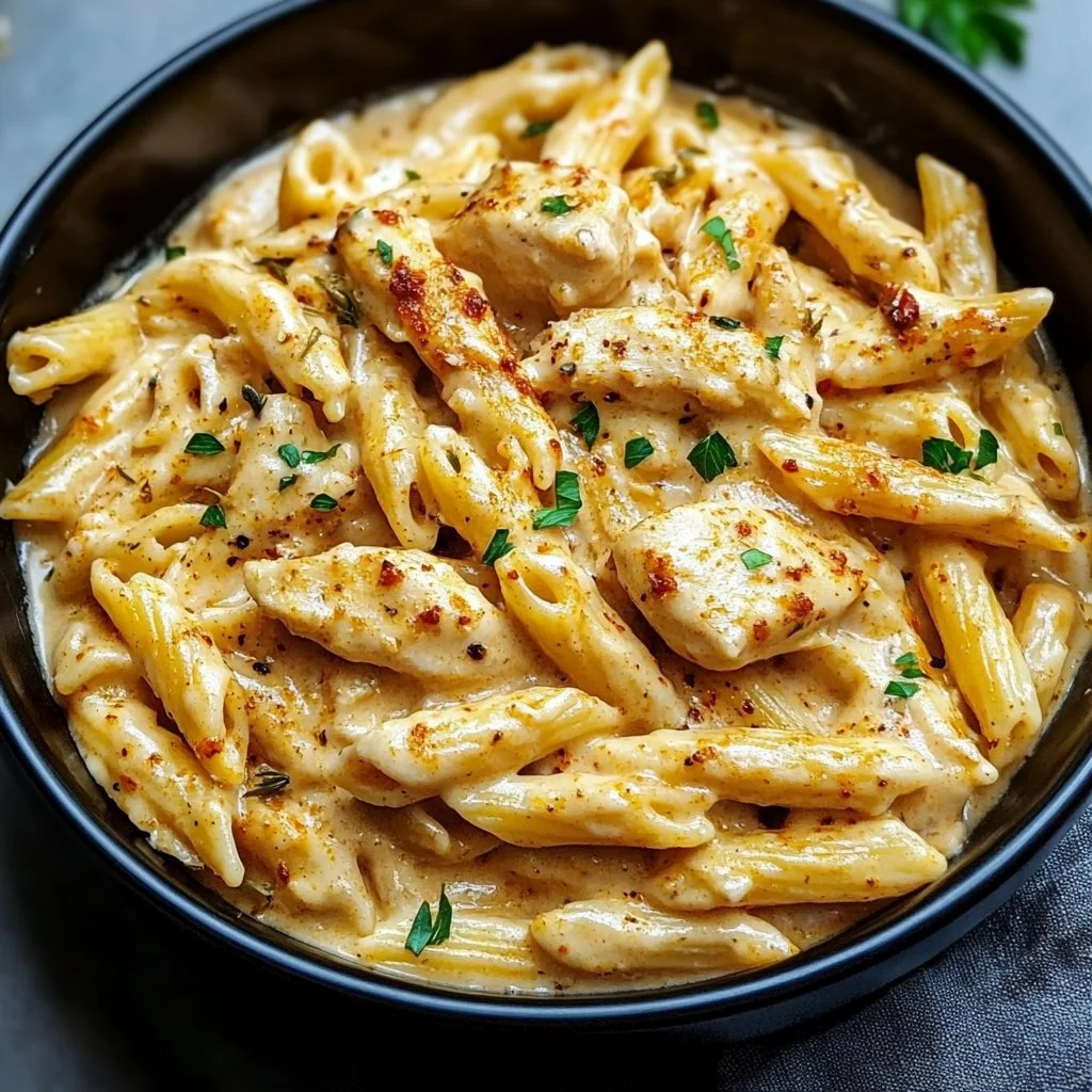 Crock Pot Creamy Cajun Chicken Pasta