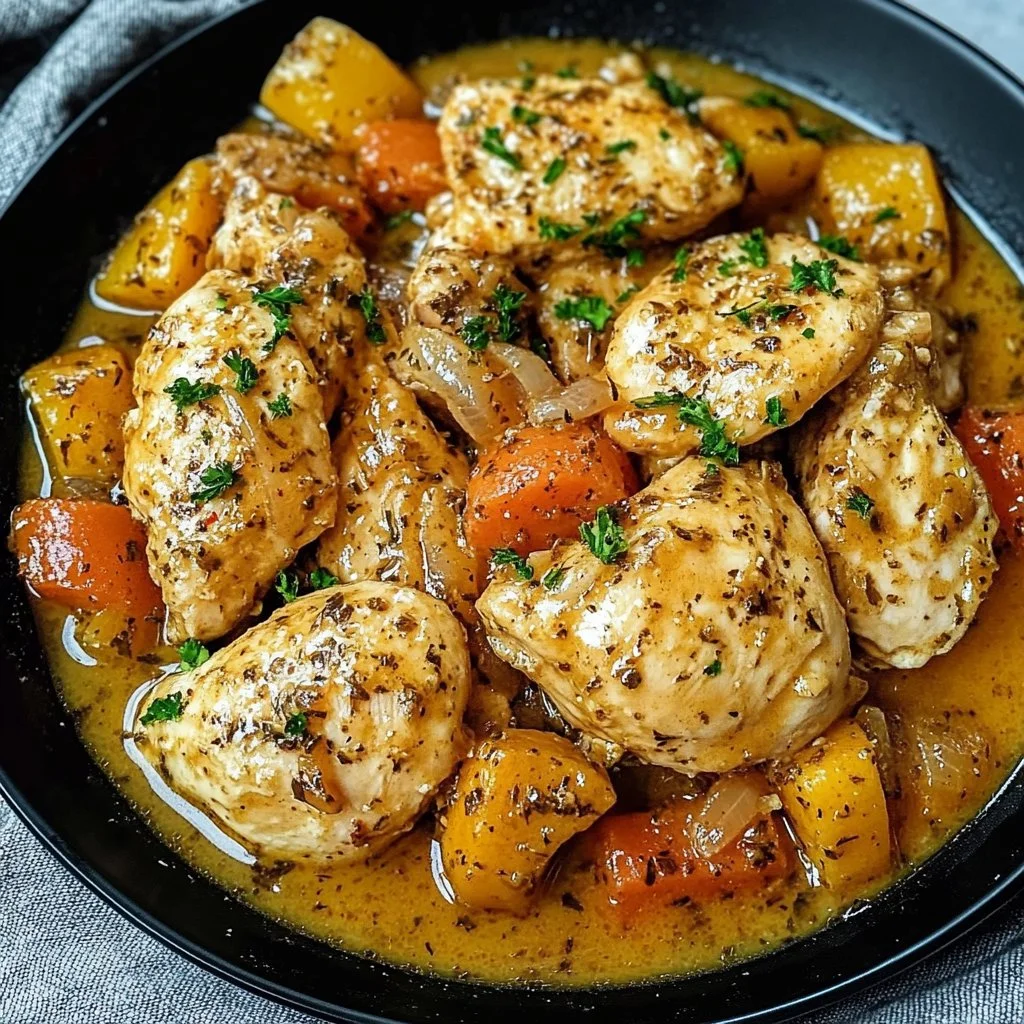 Garlic Butter Chicken Crockpot Recipe: 6-Hour Magic for Tender Bliss