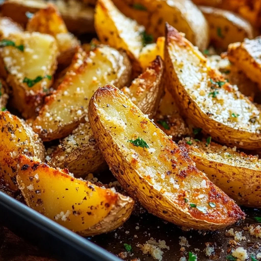 Garlic Parmesan Potato Wedges