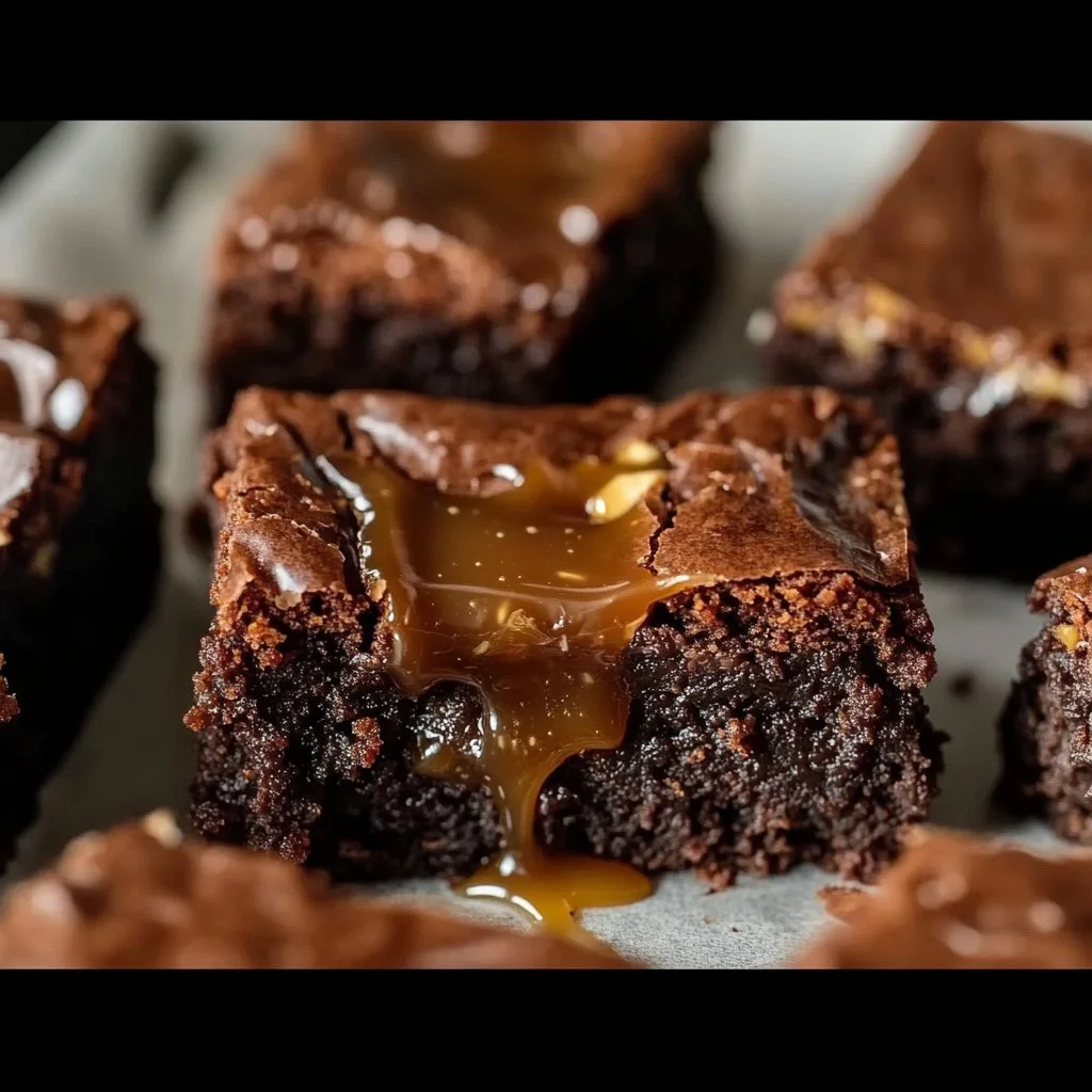 Moms Easy Caramel Brownies Recipe Perfect for Parties