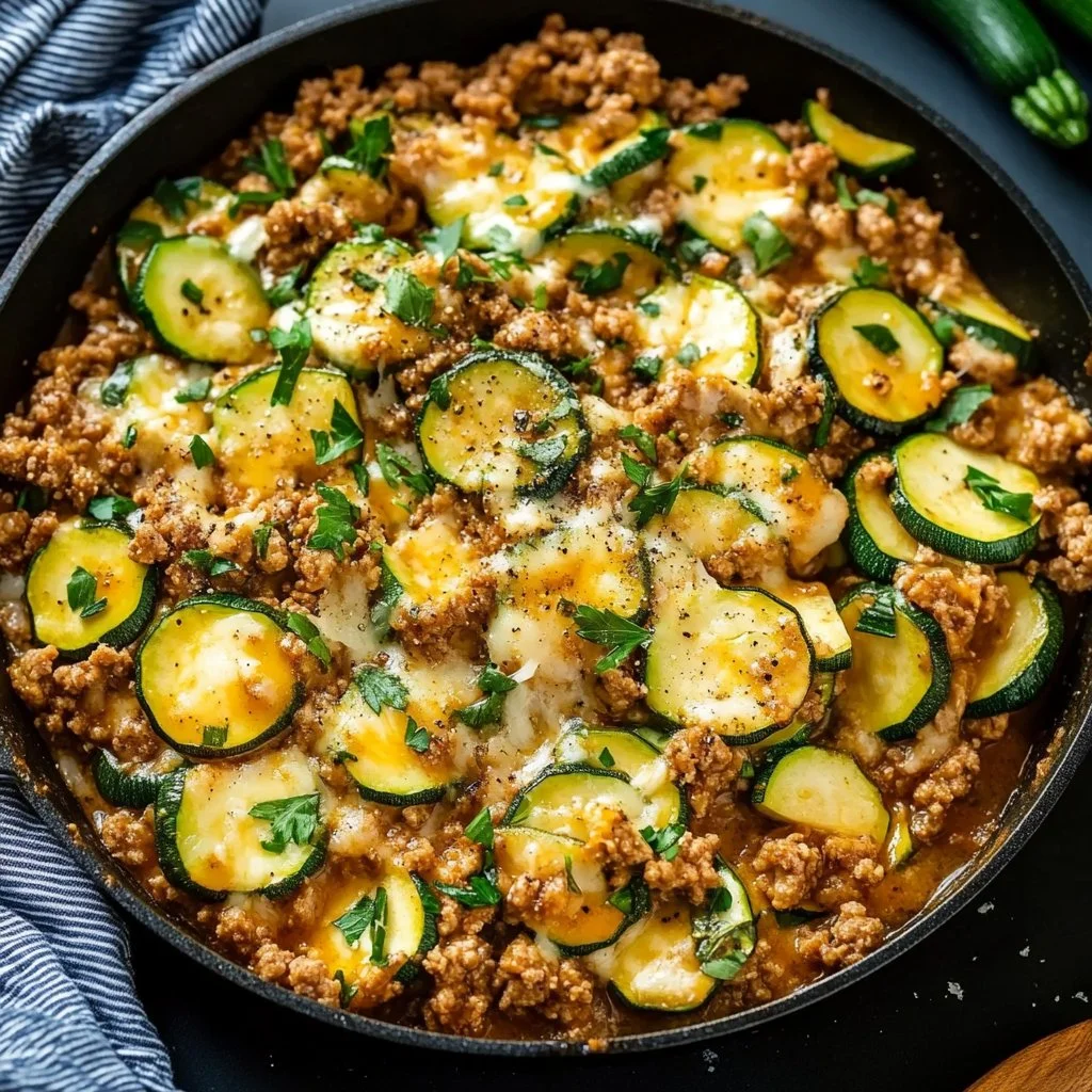 Ground Turkey and Zucchini Skillet