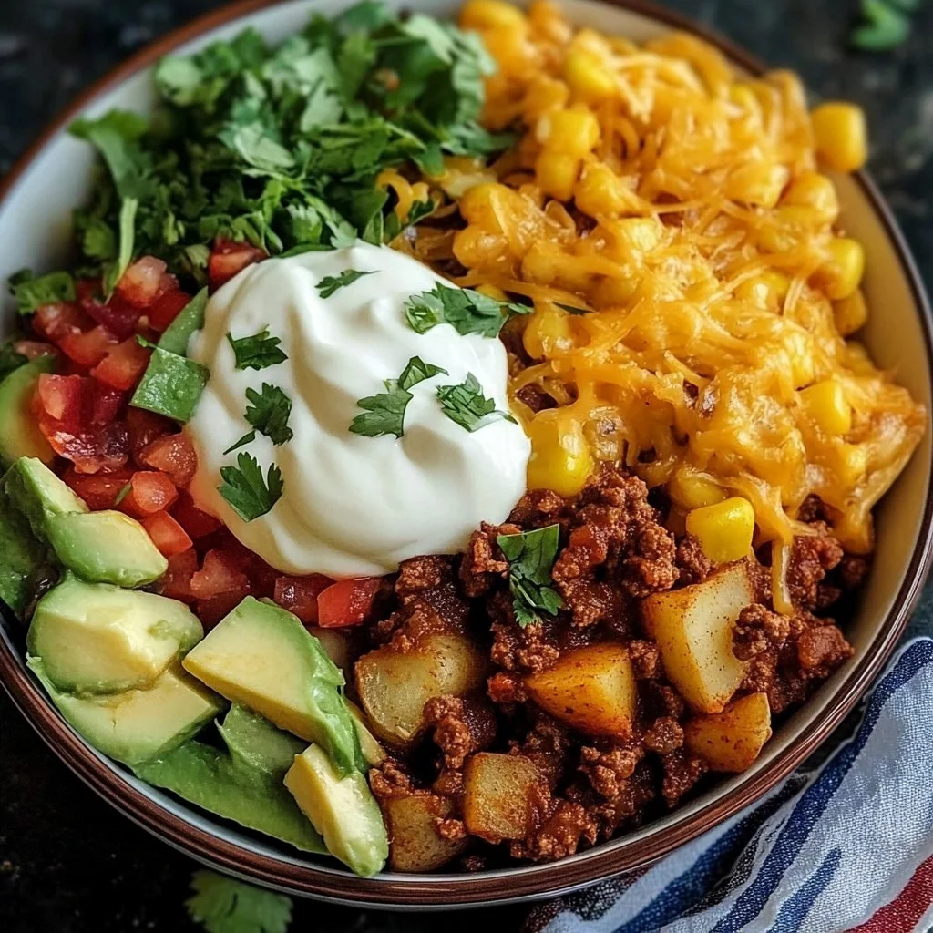 Loaded Potato Taco Bowl