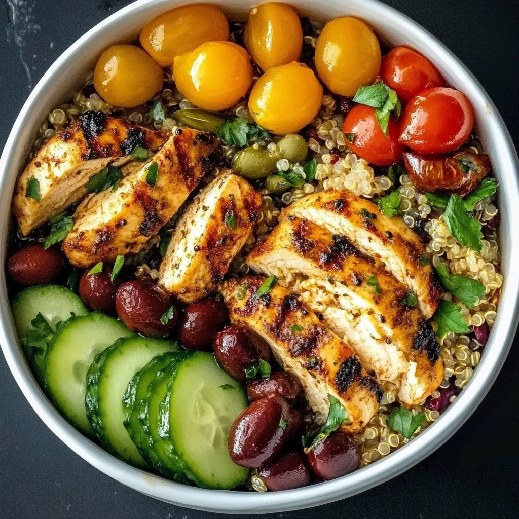 Mediterranean Diet Meal Prep: Flavor-Packed Chicken Quinoa Bowls