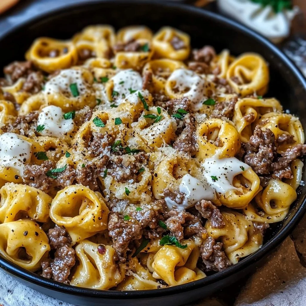 One-Pot Philly Cheesesteak Pasta 3 One-Pot Philly Cheesesteak Tortellini Pasta