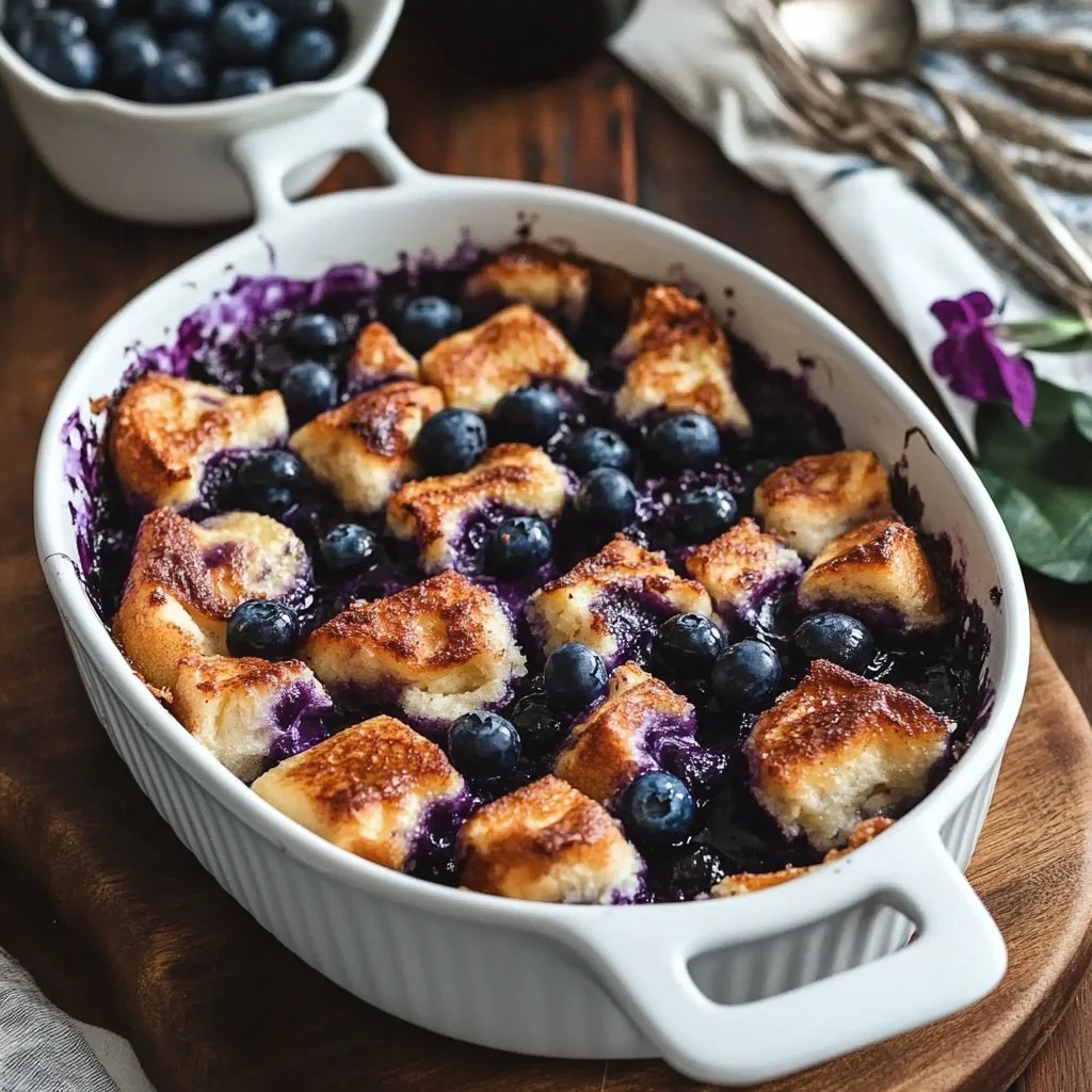 Quick Blueberry French Toast Casserole