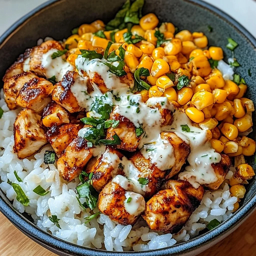 Street Corn Chicken Rice Bowl