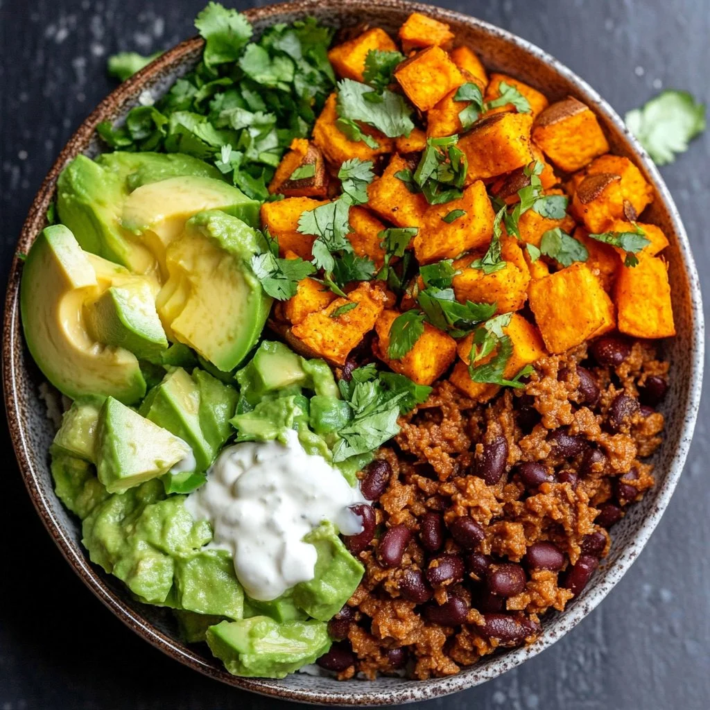 Sweet Potato Taco Bowl Recipe - Easy & Delicious