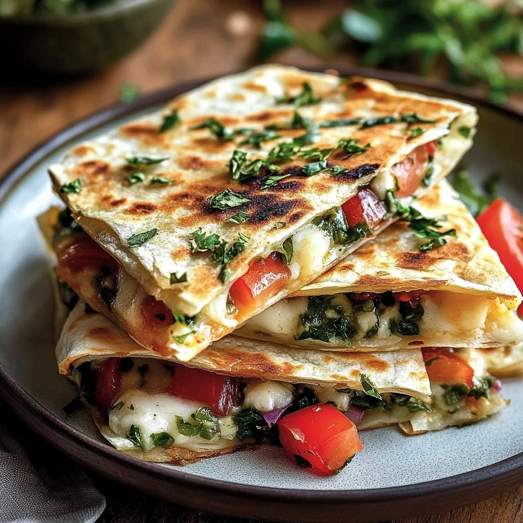 Vibrant Mediterranean Quesadillas