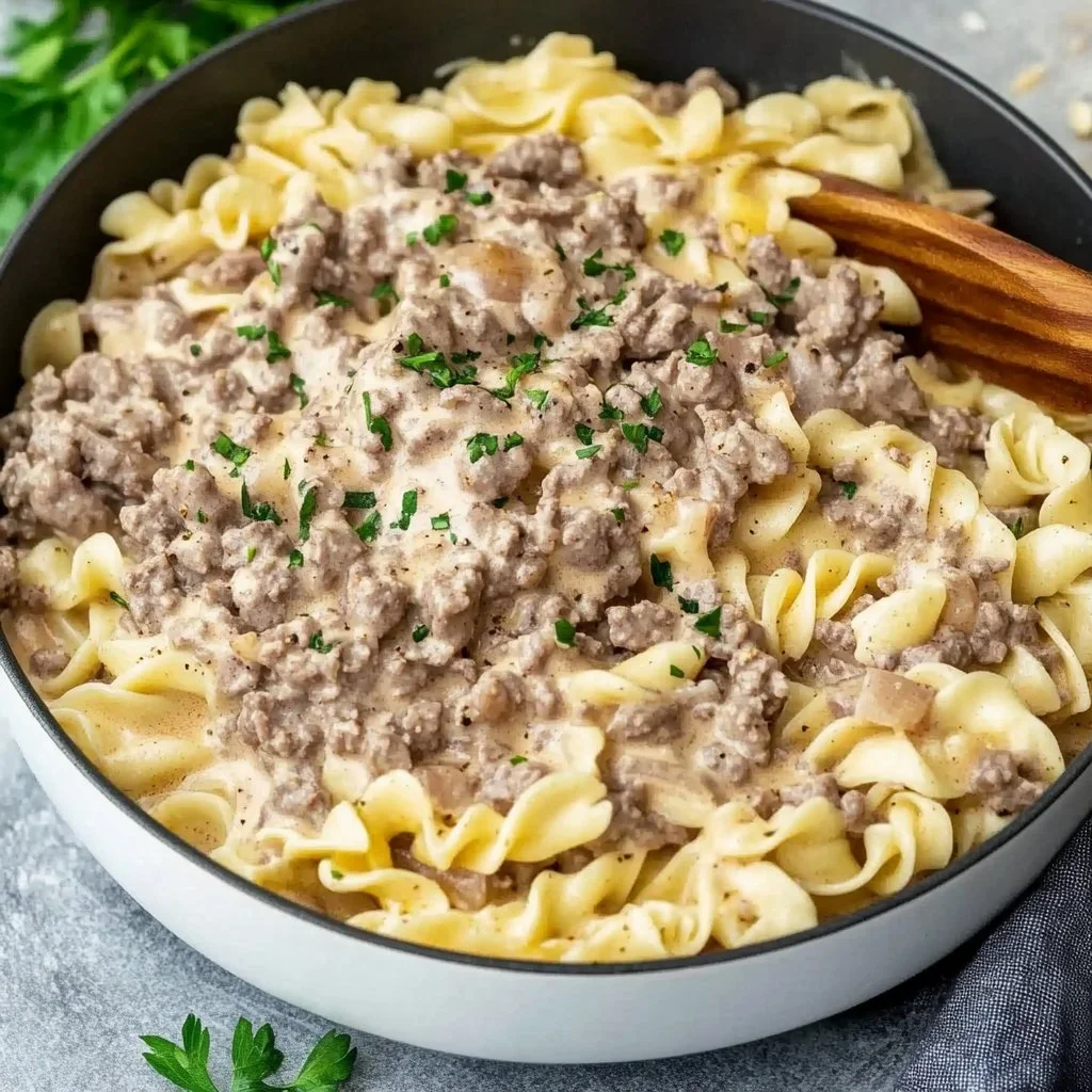 30-Minute Ground Beef Stroganoff
