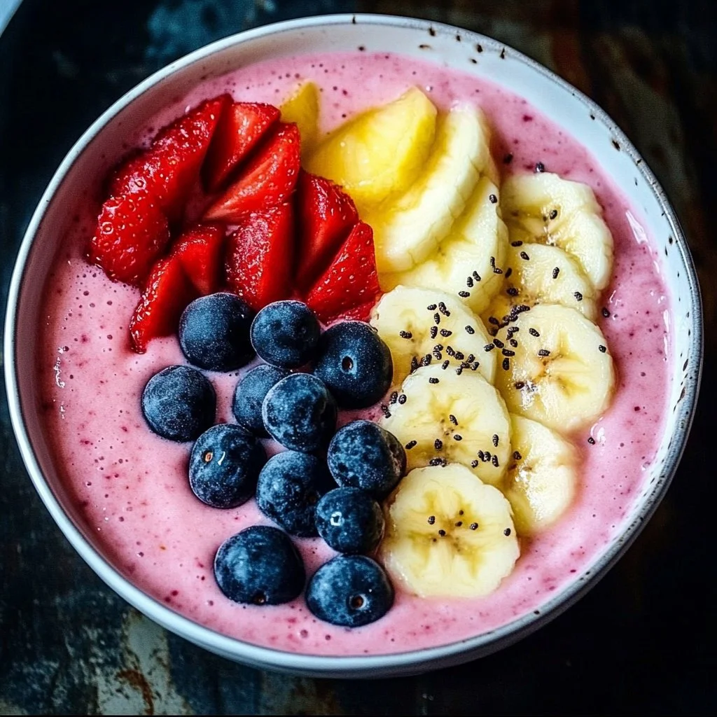 5-Minute Fruit Smoothie Bowl (with Greek Yogurt)