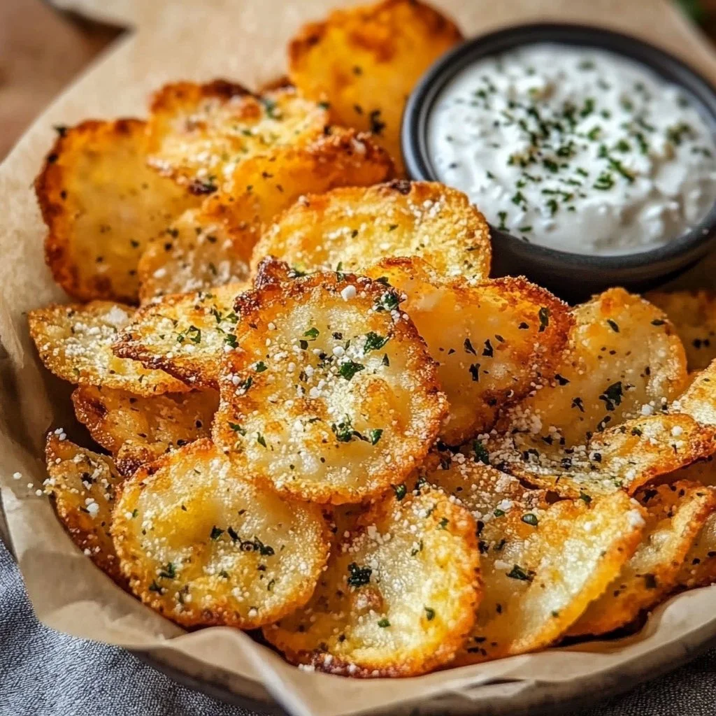 Baked Cottage Cheese Chips