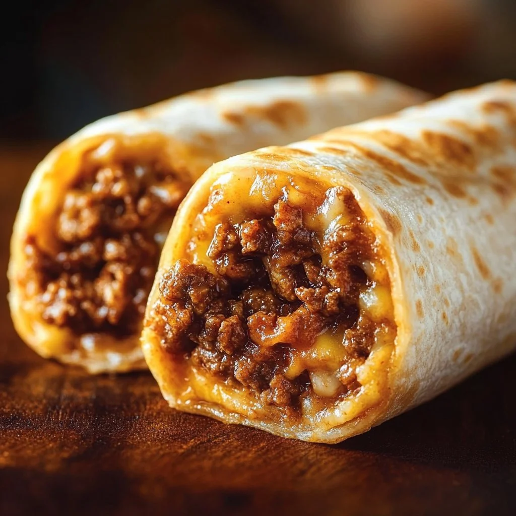 Beef and Cheese Chimichangas