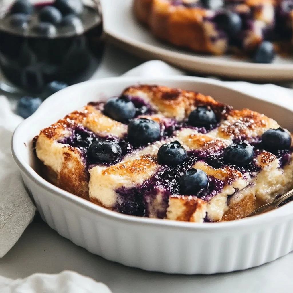 Quick Blueberry French Toast Casserole