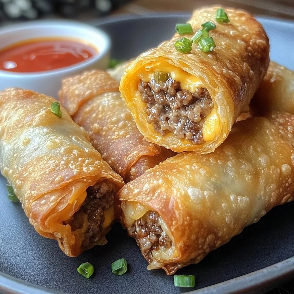 Cheeseburger Eggrolls