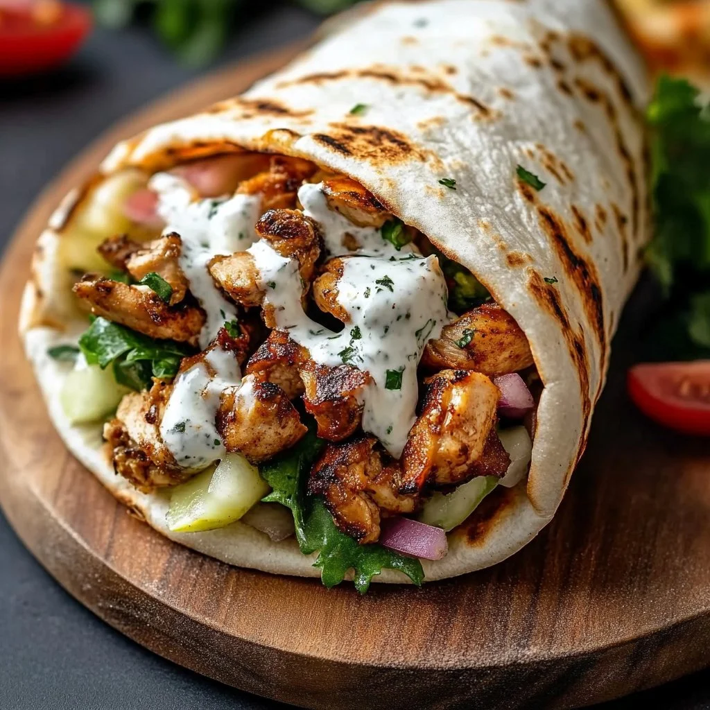 Chicken Shawarma with Garlic Sauce