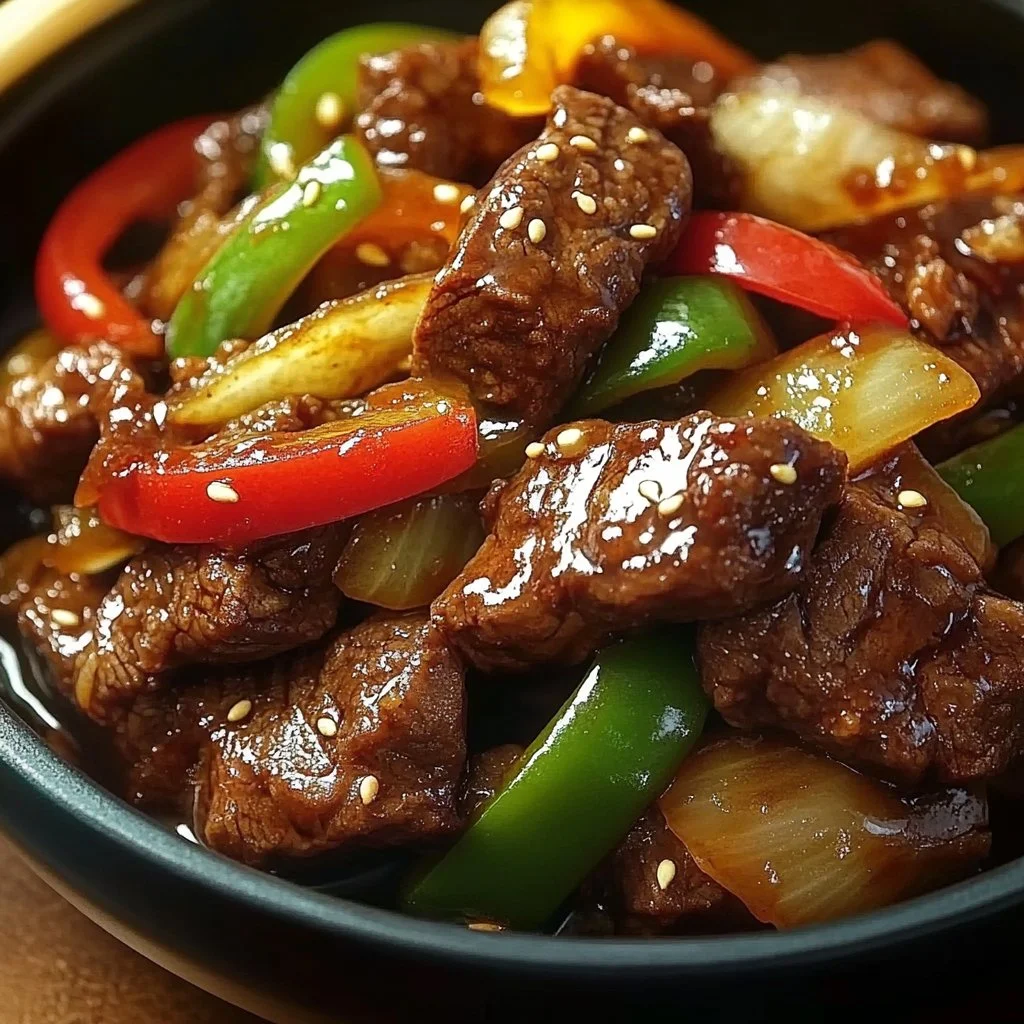 Chinese Pepper Steak with Onions
