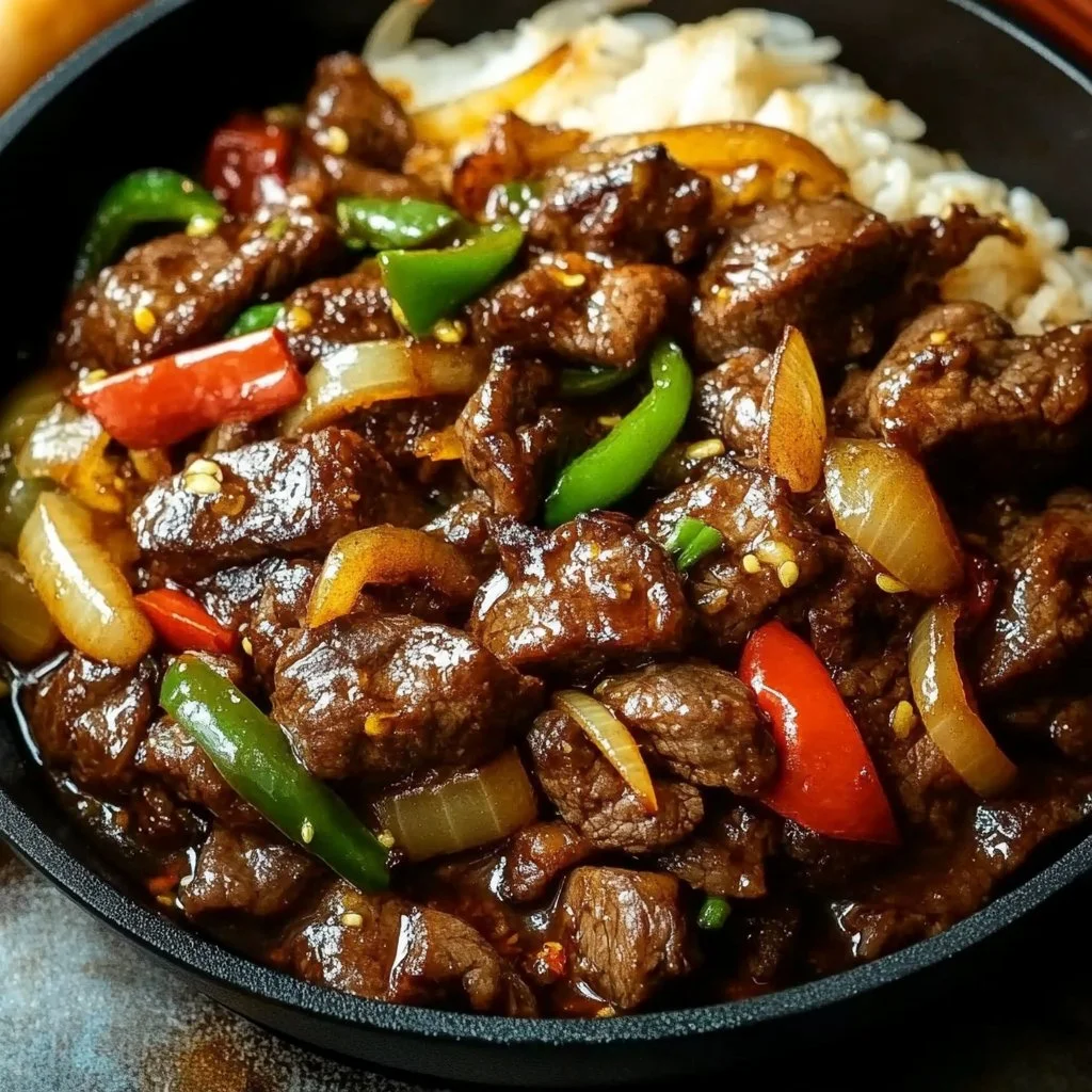 Chinese Pepper Steak with Onions