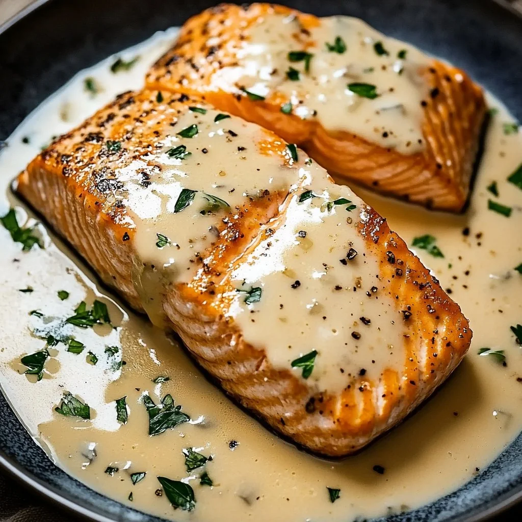 Creamy Garlic Salmon