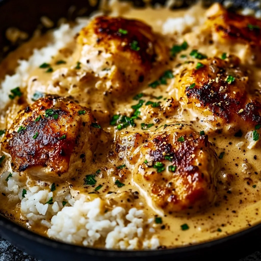 Creamy Smothered Chicken And Rice: Comfort Food Gold!